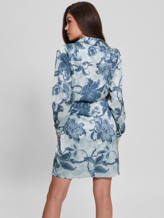 Eko Alya Haljina S Printom Guess Shopping Porculan Cvjetni Print Bl