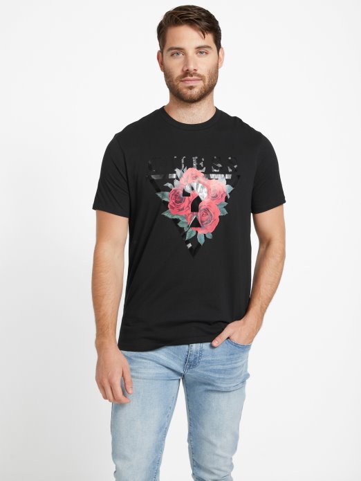 Eko Ammon Roses Tee Guess Shopping Jet Crna