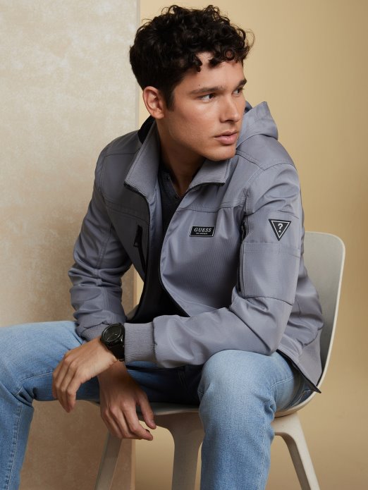 Eko Austin Jakna Guess Shopping Mramorno Siva