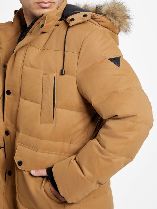 Eko Beasley Down Parka Guess Shopping Tost Taupe