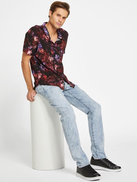 Eko Dontos Cvjetna Košulja Guess Shopping Jet Crna