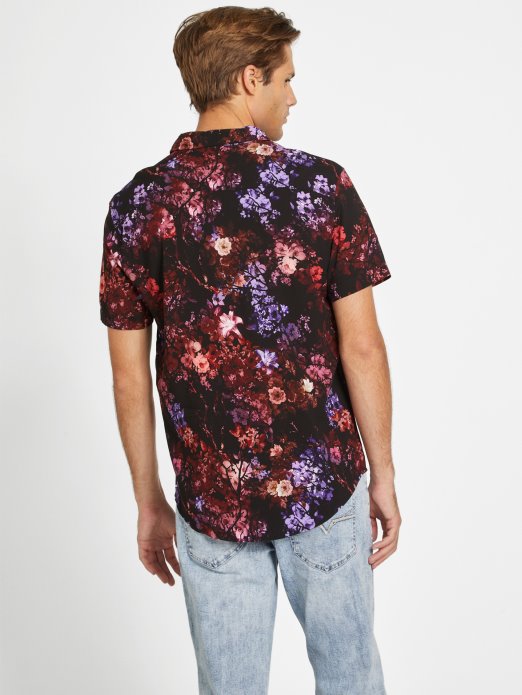 Eko Dontos Cvjetna Košulja Guess Shopping Jet Crna