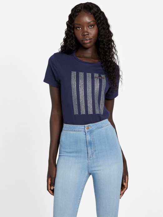 Eko Felix Bling Tee Nocturnal Tamnoplava Guess Shopping