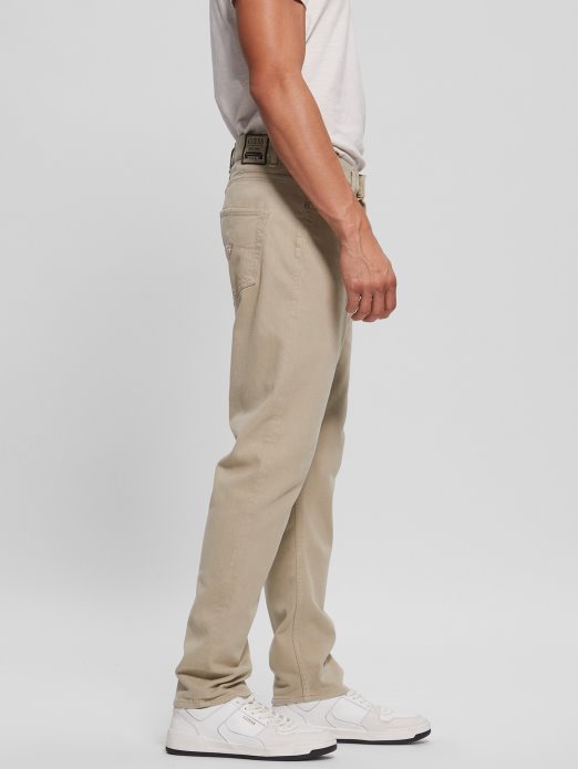 Eko James Uske Tkane Hlače Guess Shopping Pasadena Stone