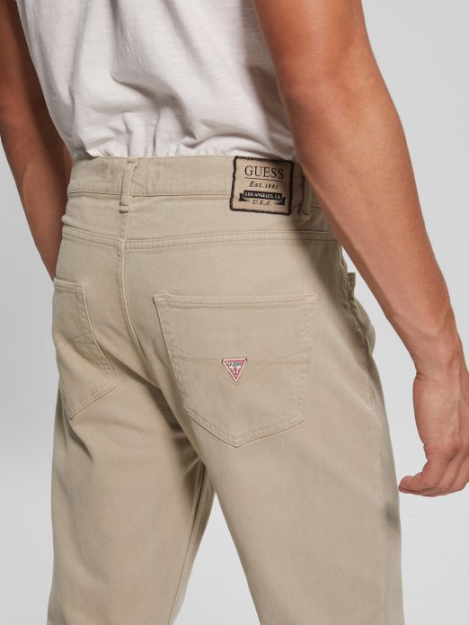 Eko James Uske Tkane Hlače Guess Shopping Pasadena Stone