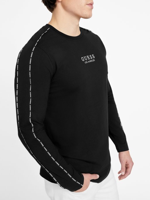 Eko Mat Majica S Okruglim Orezom Guess Shopping Jet Crna