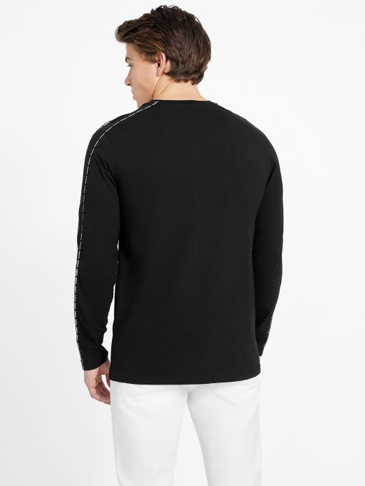 Eko Mat Majica S Okruglim Orezom Guess Shopping Jet Crna