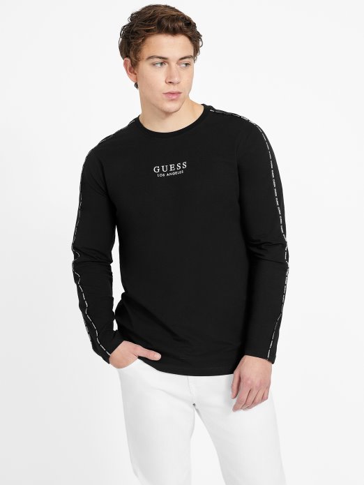 Eko Mat Majica S Okruglim Orezom Guess Shopping Jet Crna