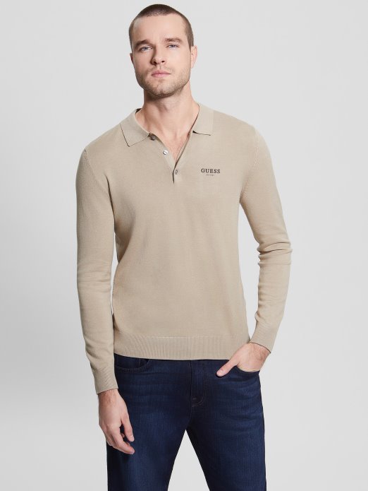 Eko Royce Prugasti Polo Pulover Guess Shopping Impact Siva