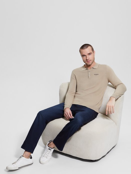 Eko Royce Prugasti Polo Pulover Guess Shopping Impact Siva