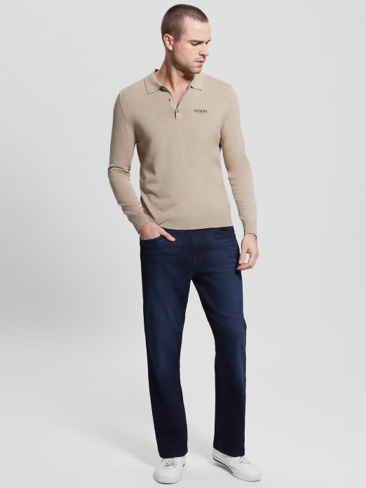 Eko Royce Prugasti Polo Pulover Guess Shopping Impact Siva