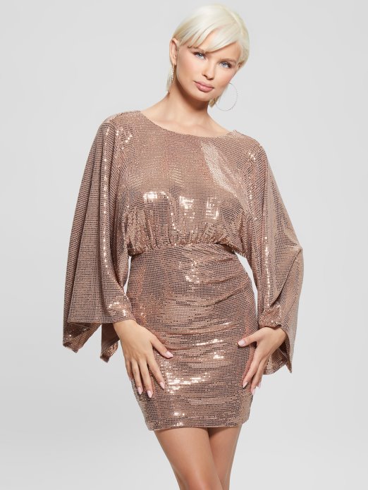 Eko Tiana Reverzibilna Haljina Guess Shopping Puder Ruža Multi