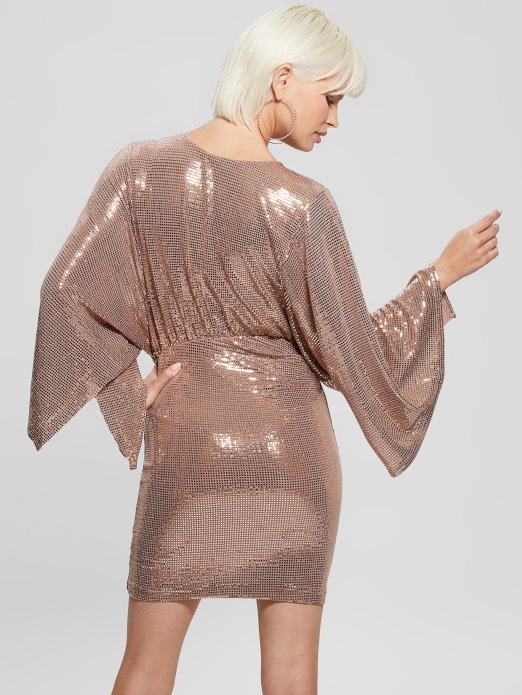 Eko Tiana Reverzibilna Haljina Guess Shopping Puder Ruža Multi