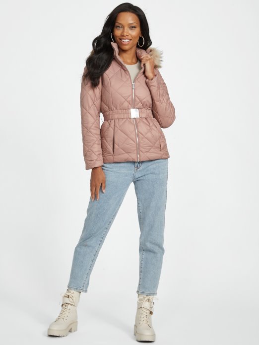 Eko Zaila Puffer Jakna Guess Shopping Pečeni Kesten