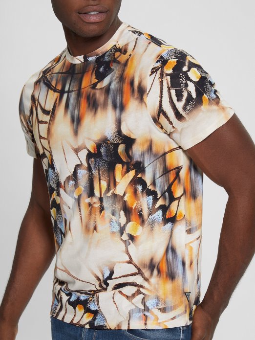 Eko Zamućeni Leptiri Tee Guess Shopping čista Bijela Multi