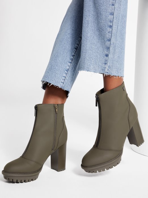 Emberly čizme S Patentnim Zatvaračem Guess Shopping Dusty Green