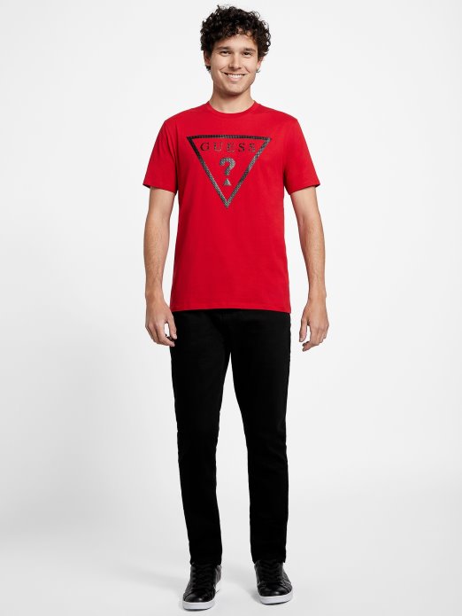 Erikk Logo Tee Sveučilišna Crvena Guess Shopping