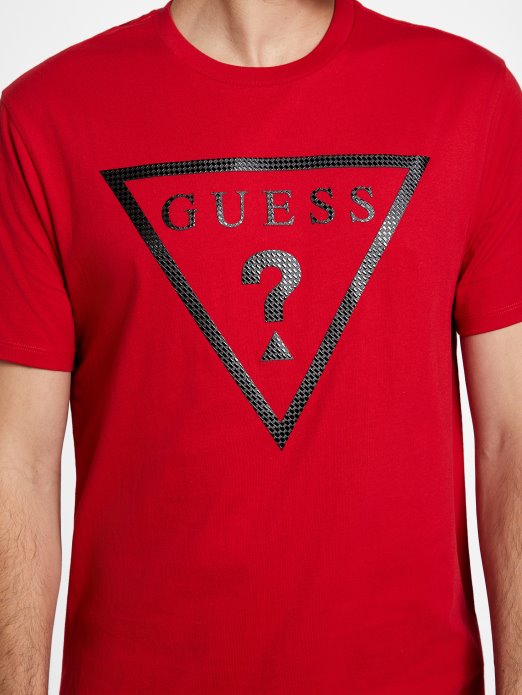 Erikk Logo Tee Sveučilišna Crvena Guess Shopping