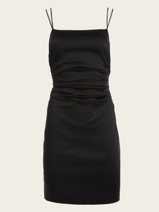 Ermina Satenska Haljina Guess Shopping Jet Crna