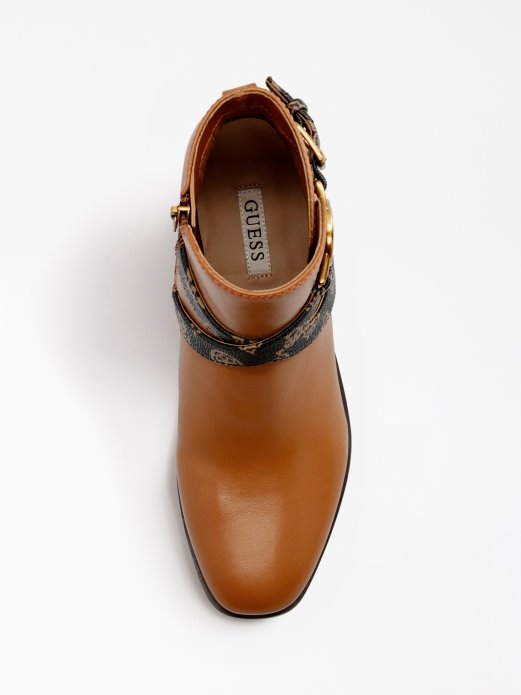 Floriza Gležnjače Od Prave Kože Guess Shopping Smeđe