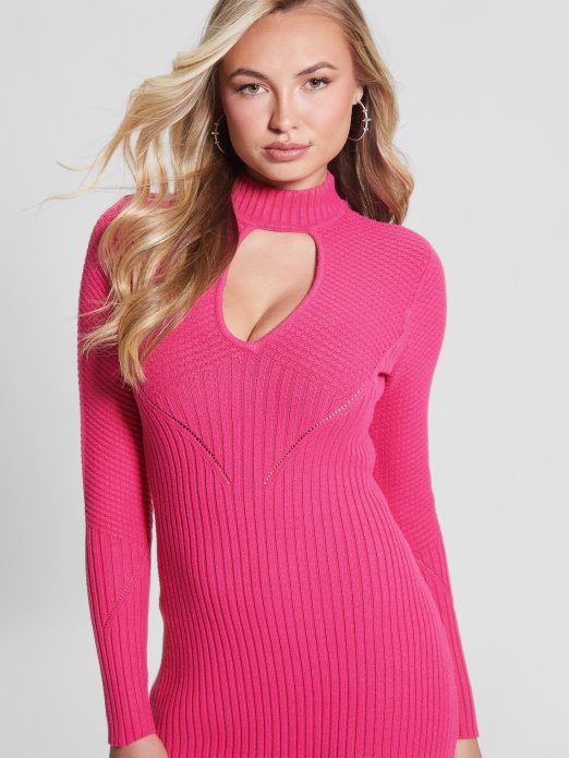 Francuska Ruža Guess Shopping Eko Tatia Haljina S Lažnim Ovratnikom