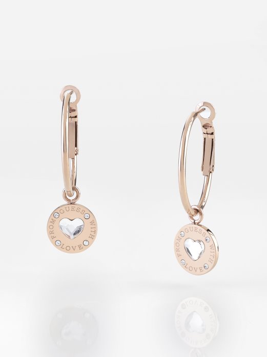 From-guess Shopping-with-love-naušnice Ružičasto Zlato