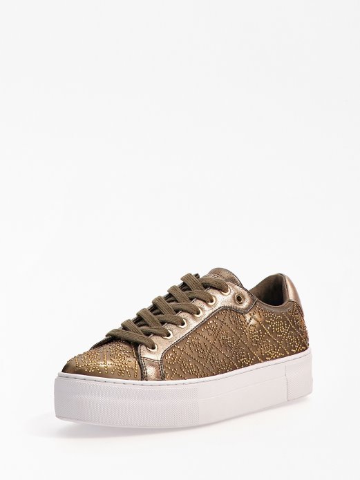 Garmini Rhinestone 4g Logo Tenisice Guess Shopping Zelene