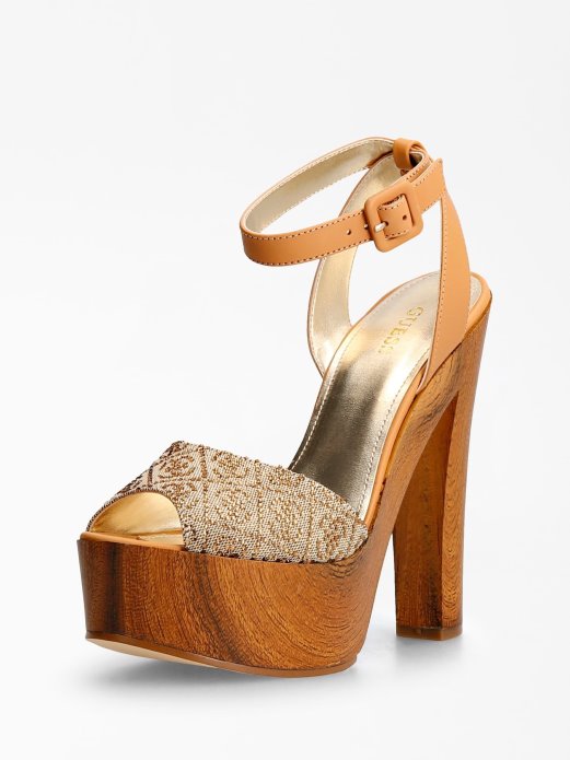 Garza Kamenčići Sandala S Detaljima U Bež Pogodnoj Kupnji