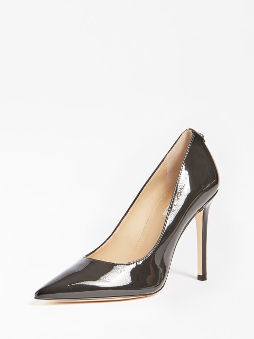 Gavi Patent Court Shoe Black Guess Shopping