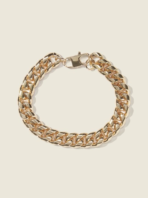 Gold Guess Shopping Zlatna Narukvica S Kubanskom Karikom