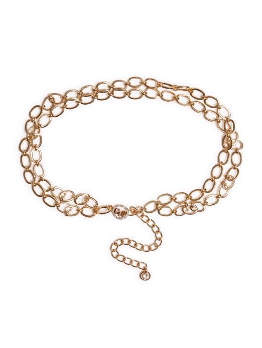 Gold-tone Pave Logo Lanac Remen Guess Shopping Gold