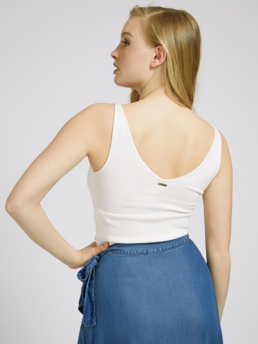 Gornji Dio Džempera Bez Rukava Bijeli Guess Shopping