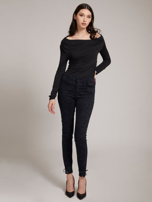 Gornji Dio S Otvorenim Ramenima Guess Shopping Black