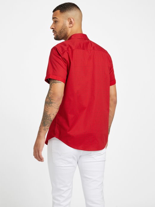 Gower Košulja S Geo Printom Guess Shopping Sveučilište Crvena