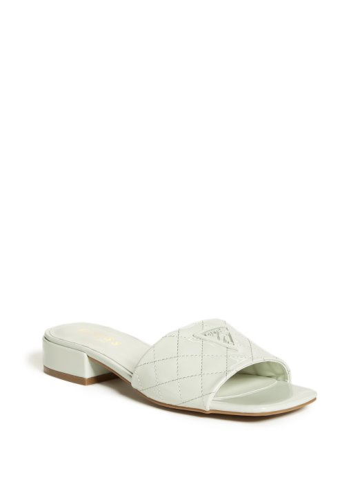 Green Patent Guess Shopping Talia Trokut Logo Peta Klizi