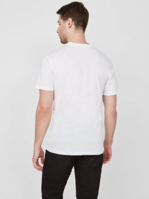 Griffin Tiger Tee Guess Shopping Pure White