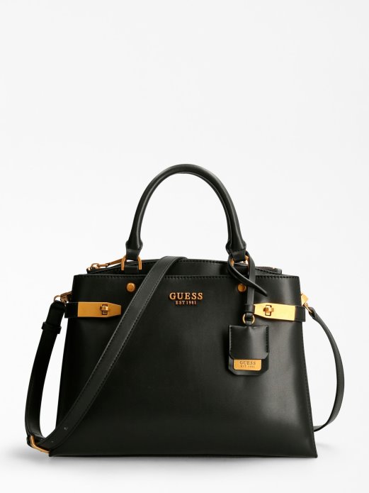 Guess Kupovanje Black Zadie Charm Torbica