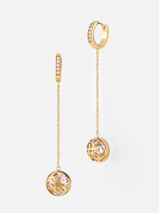 Guess Shopping 4g Logo Boule Naušnice Multi Gold