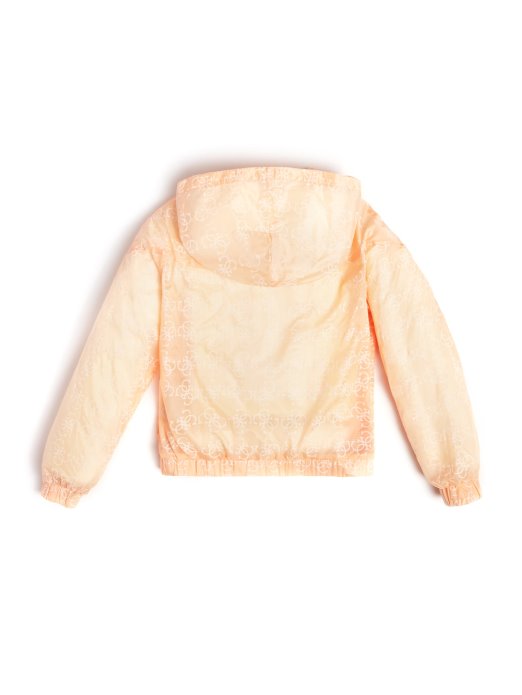 Guess Shopping 4g Logomania Breskvasta Kombinirana Vjetrovka S Kapuljačom (7-14)