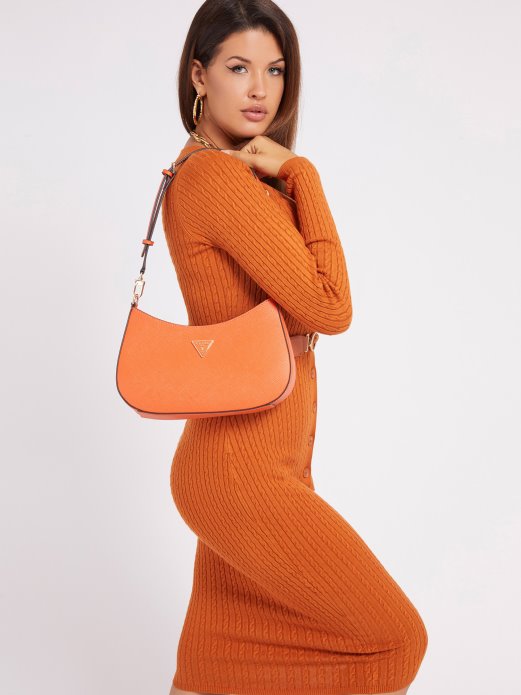 Guess Shopping Alexie Saffiano Skitnica Narančasta