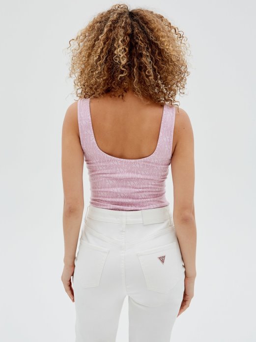 Guess Shopping All Over Logo Body Purple