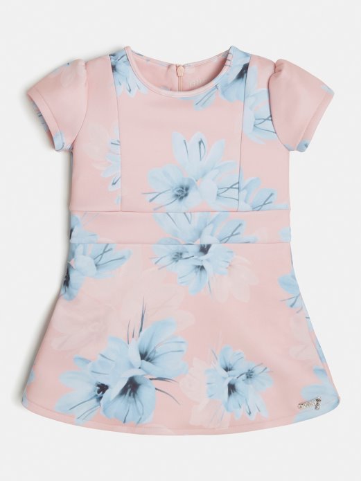 Guess Shopping All Over Print Dress Multi Pink