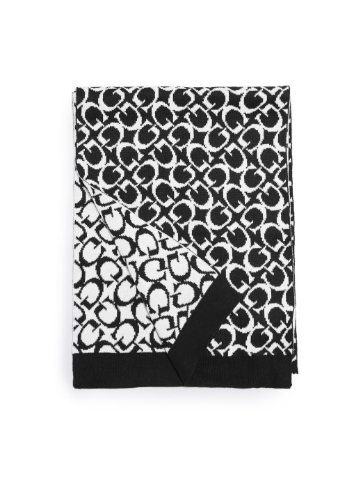 Guess Shopping Allover G Logo Crni šal