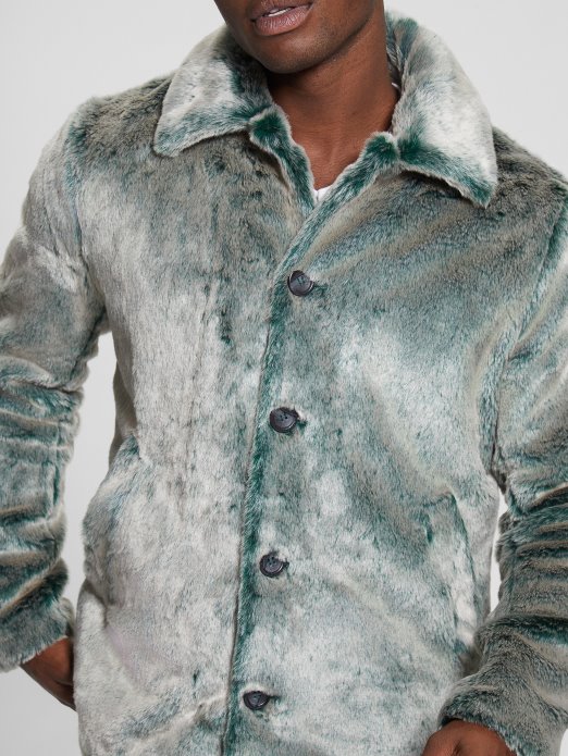 Guess Shopping Alpski Gaj Faux-fur Queen Peacoat