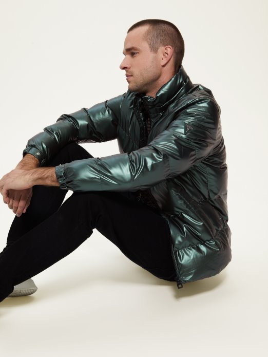 Guess Shopping Alpski Gaj Metalik Pufer Jakna