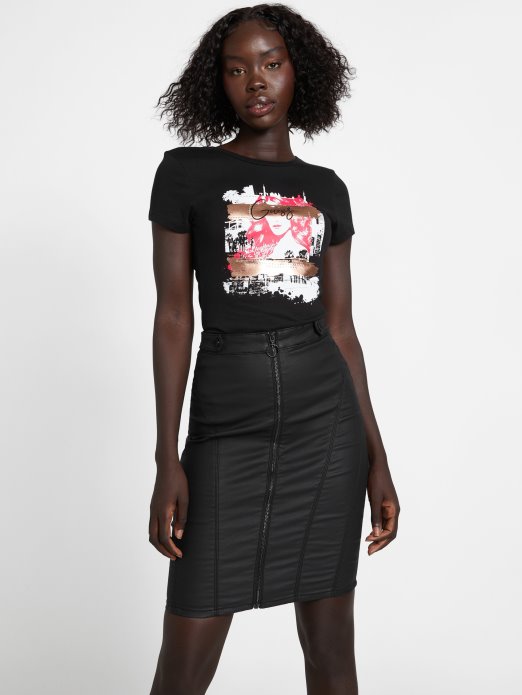 Guess Shopping Amoni Tee Jet Black