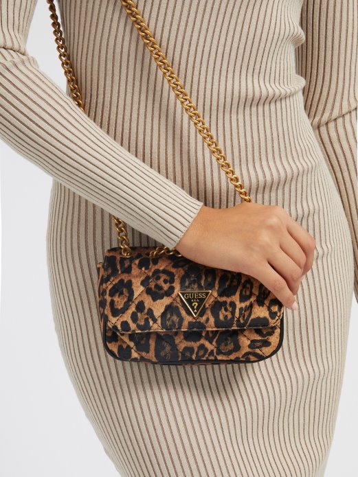Guess Shopping Animalier Animal Cessily Mikro Crossbody Torba