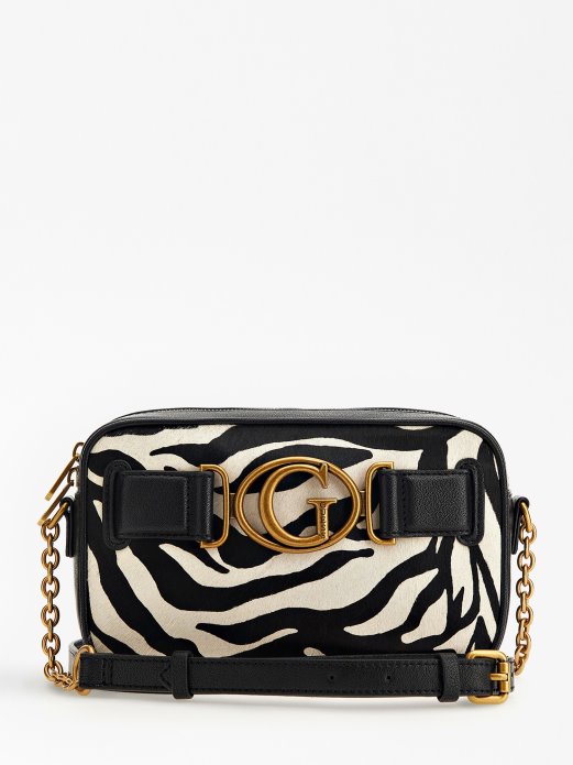 Guess Shopping Animalier Aviana Crossbody Od Prave Kože
