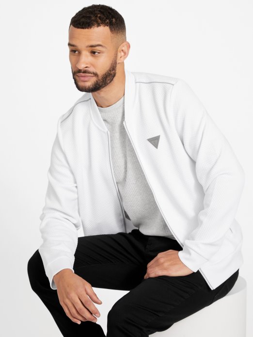 Guess Shopping Astro Prošivena Letačka Jakna čisto Bijela