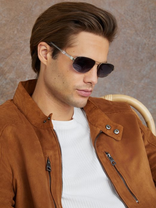 Guess Shopping Avijatičarske Sunčane Naočale Srebrne